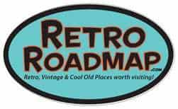 retroroadmap oval sticker logo blue retroroadmap oval sticker logo blue
