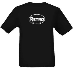 Retro Roadmap Oval Logo - Mens Tee - Black
