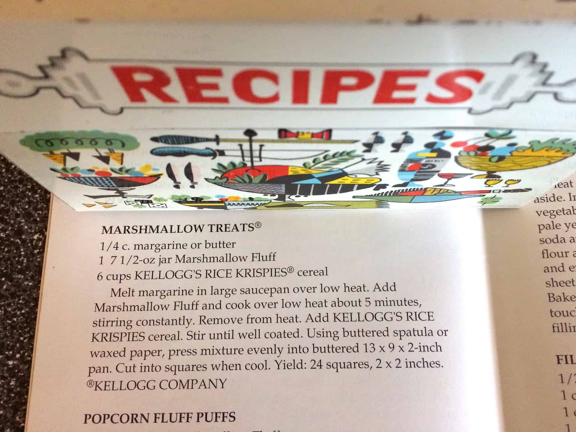 Marshmallow Fluff Rice Krispie Treats Recipe - Retro Roadmap