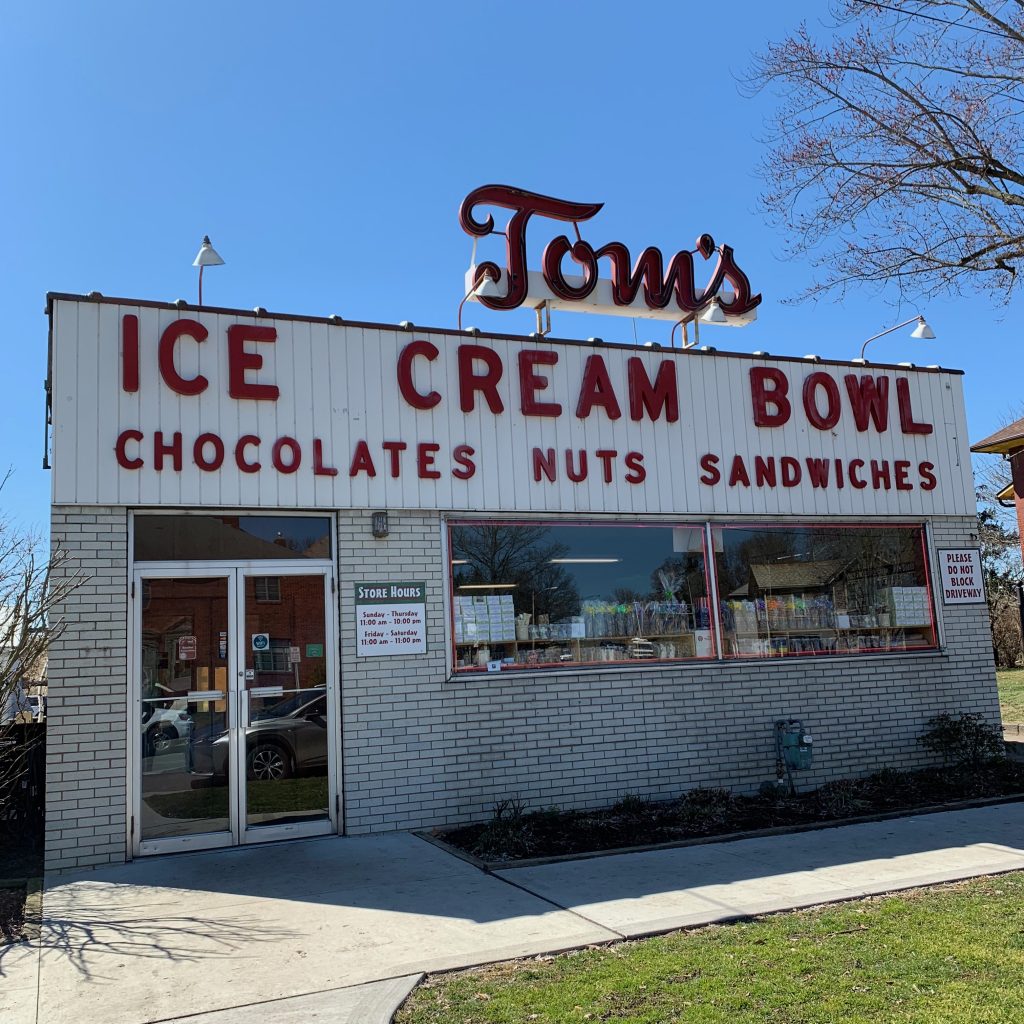 Toms Ice Cream Bowl Zanesville Ohio Retro Roadmap