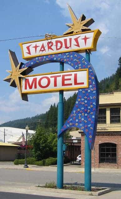 Sign Stardust Motel Wallace ID Martin Murphy RetroRoadmap.com