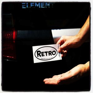 Retro Roadmap sticker decal