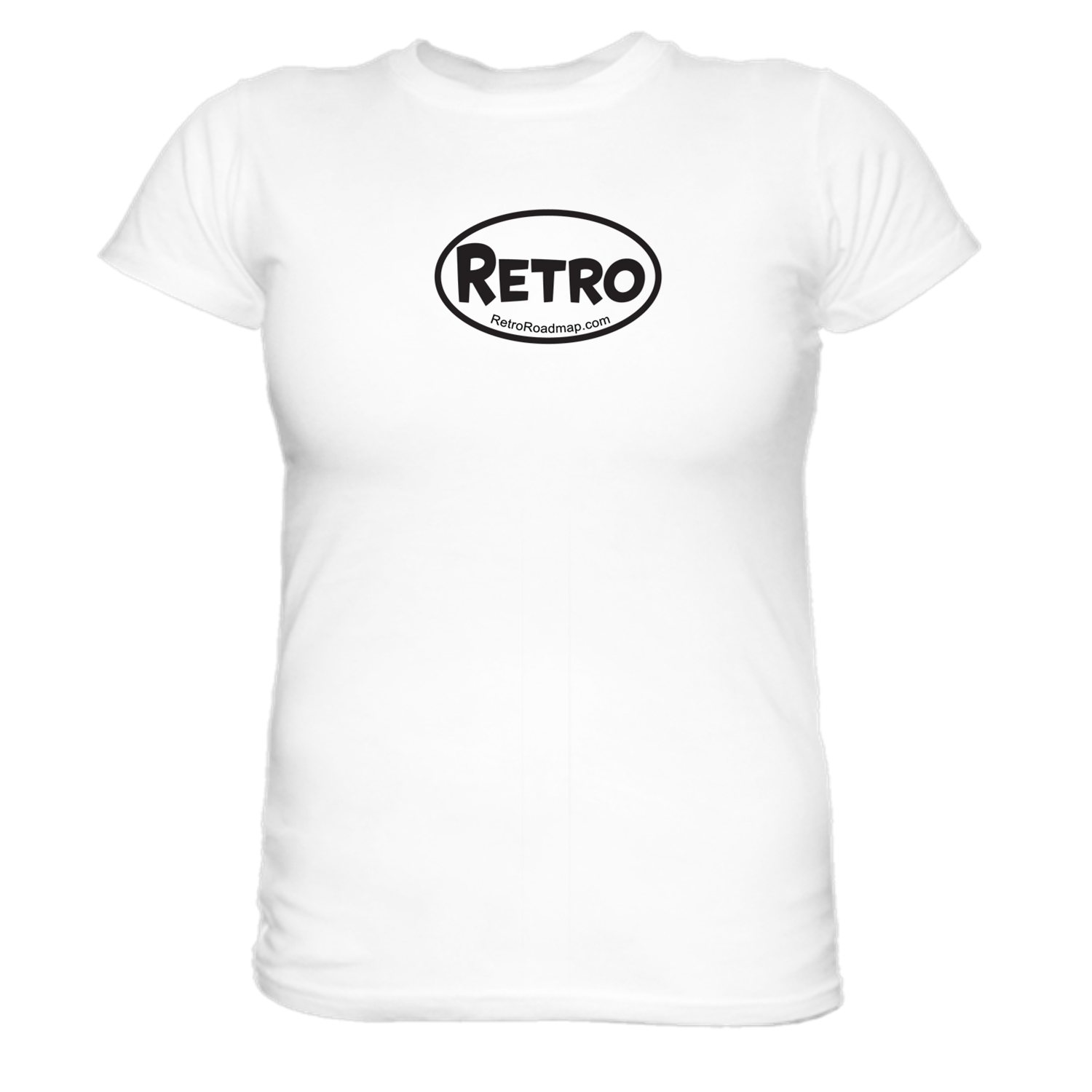 Retro Roadmap Oval Logo Ladies tee