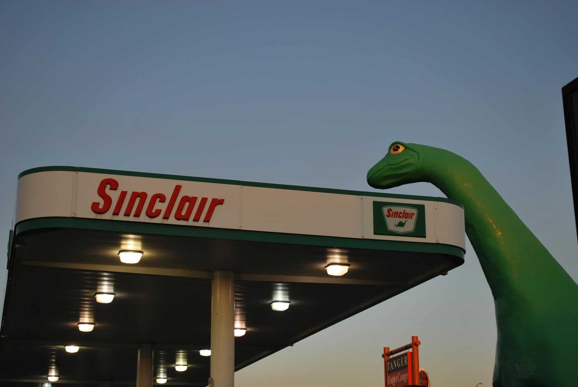 Sinclair Gas Dinosaur Wisconsin Dells Midwest Family Traveler