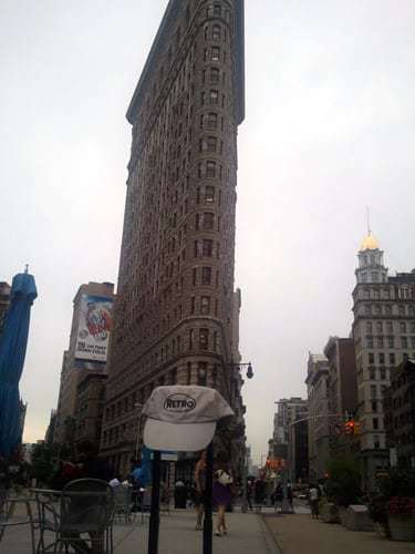 Retro Roadmap Hat Flatiron Building NYC