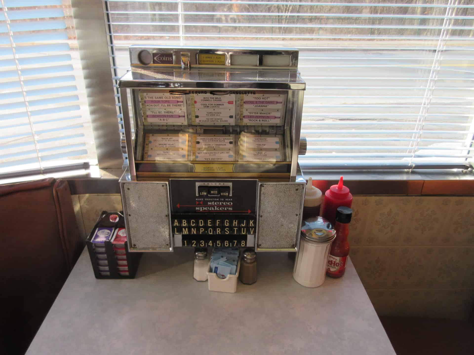 Route 66 Diner Springfield MA Photo by Joe Butrim Juke Box