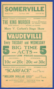 Somerville_ticket stub 1932 - courtesy of the Somerville Theatre