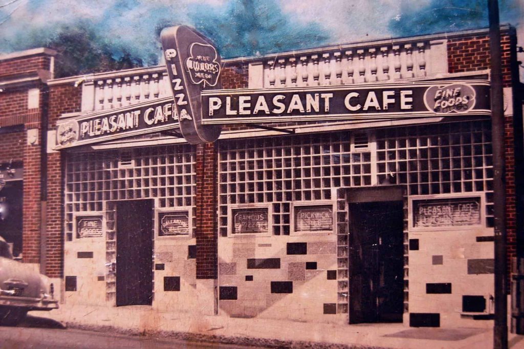 Pleasant Cafe Roslindale MA Vintage Photograph