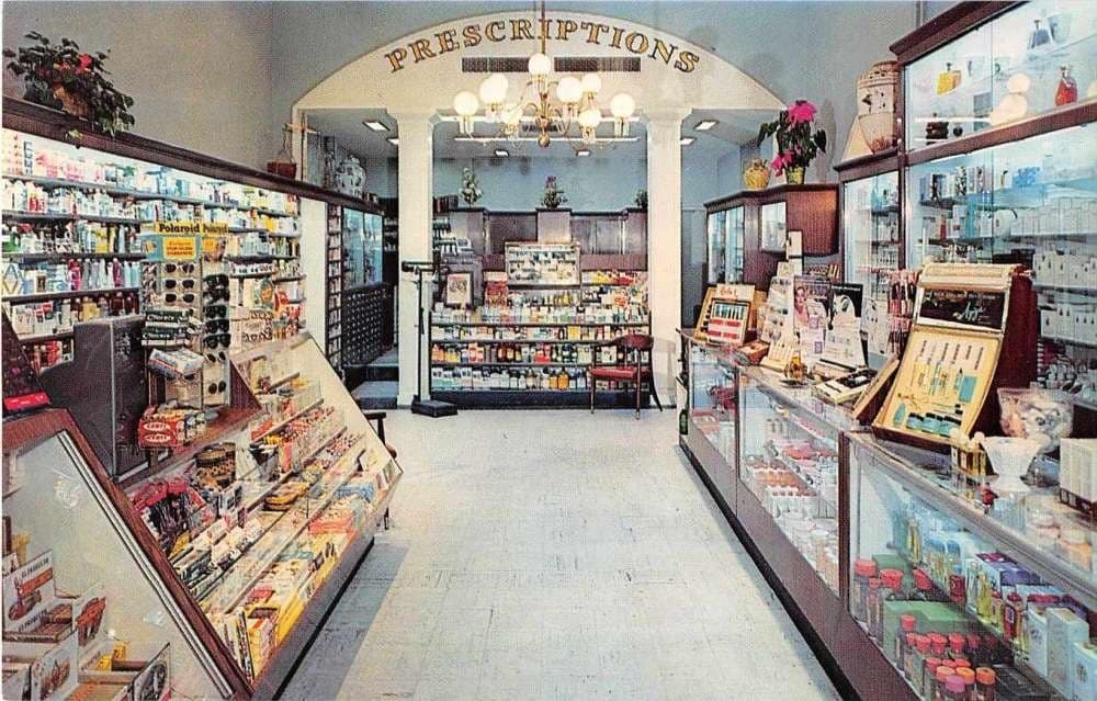 Barclay Pharmacy Interior Vintage