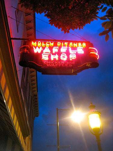Molly Pitcher Waffle Shop – Vintage Neon Sign – Chambersburg PA – Retro ...