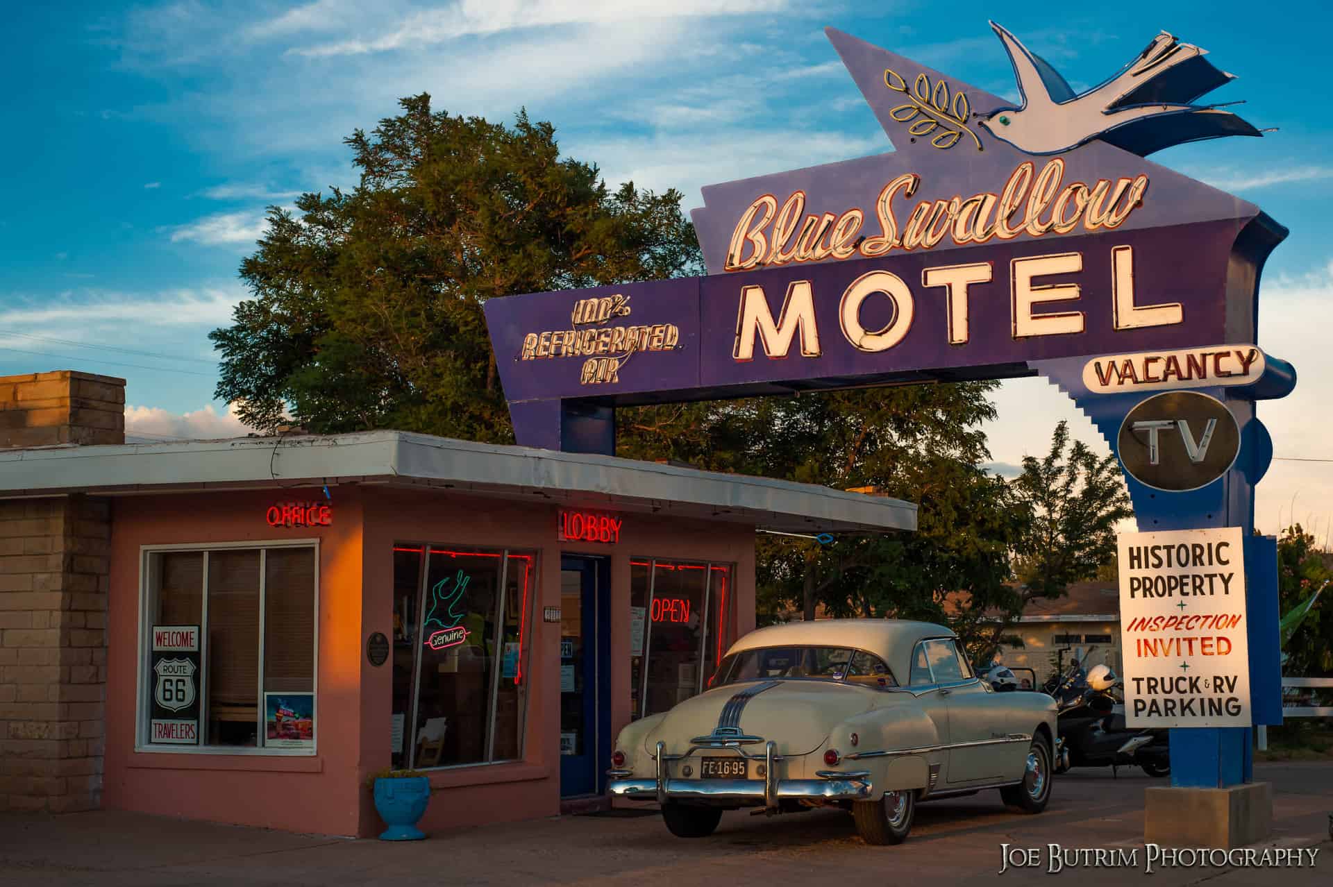 Blue Swallow Motel Tucumcari, NM Route 66! Retro Roadmap