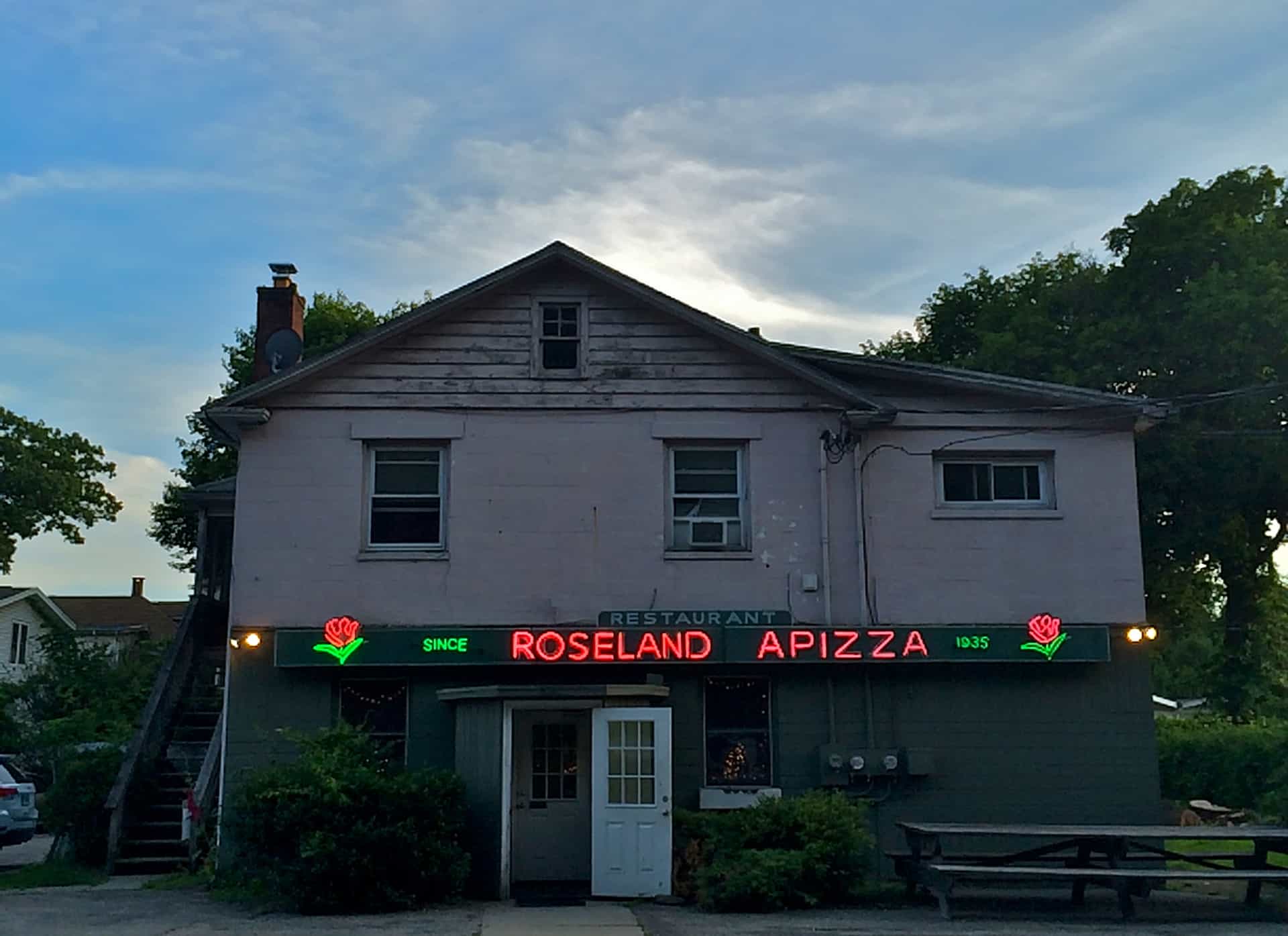 Roseland Apizza since 1935 Derby CT Retro Roadmap
