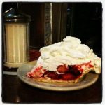 The Famous Strawberry Pie at the Kumm Esse Diner Myerstown PA