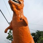 Good News on Route 1 Saugus - Big Orange Dinousaur Mini Golf Open for 1 Last Season!