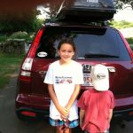 The Roadkids Model Their Retro Roadmap Tees and Hats - They're Going on a Road Trip!