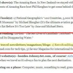 Retro Roadmap Named #1 Favorite Travel Blog - Newsletter - Magazine by ChangesInLongitude.com