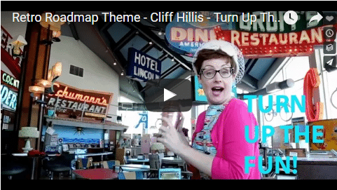 Retro Roadmap Theme Song Turn Up The Fun Cliff Hillis Video Mod Betty