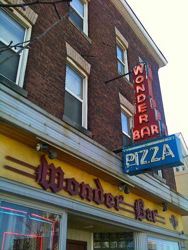 wonder bar worcester ma neon sign retro roadmap