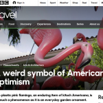 BBC Travel asks and Mod Betty Shares: Featherstone Pink Flamingos - a Retro Roadmap Fave!