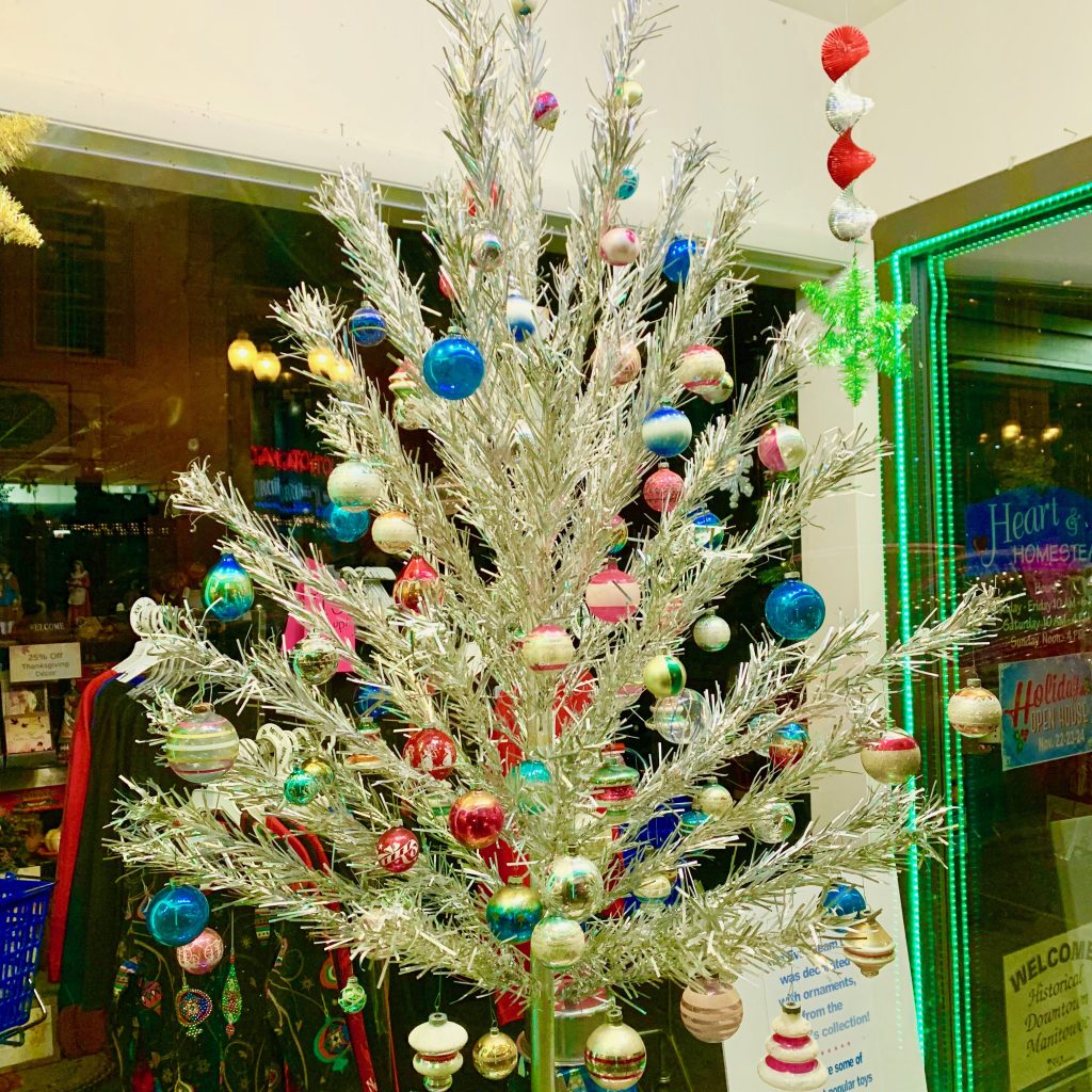 Aluminum Christmas Trees Evergleams on Eighth 2019 Retro Roadmap Manitowoc Wisconsin WI 