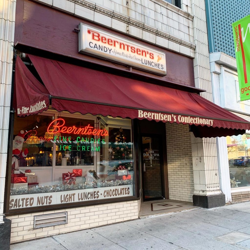 Beerntsens Confectionary Manitowoc WI Retro Roadmap 2019 Exterior