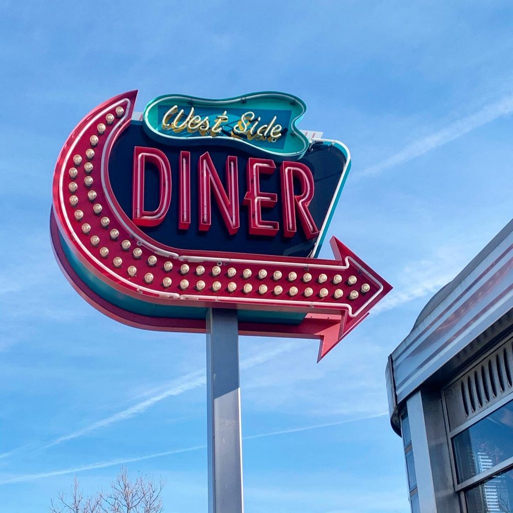 West Side Diner Providence RI 2019 Retro Roadamp Sign