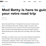 Hagerty Media: Mod Betty Is Here to Guide Your Retro Road Trip